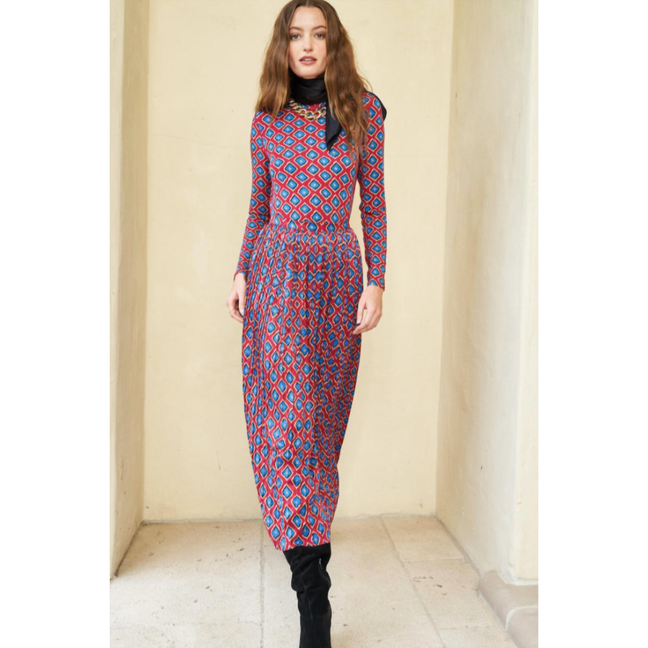 New Hunter Bell Piper Midi Skirt In Red